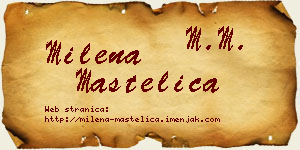 Milena Mastelica vizit kartica